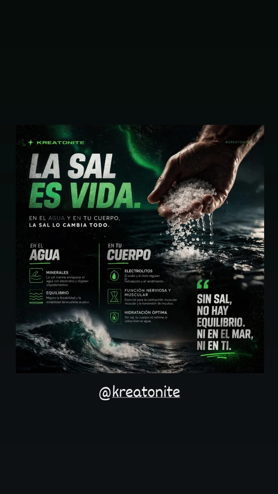 La sal es vida — Importancia de los electrolitos en la hidratación y función muscular