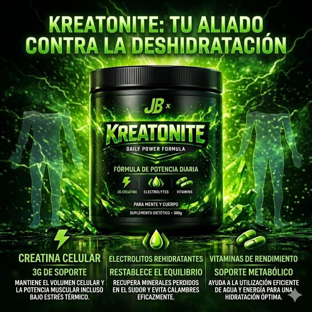 KREATONITE: creatina celular, electrolitos rehidratantes y vitaminas de rendimiento